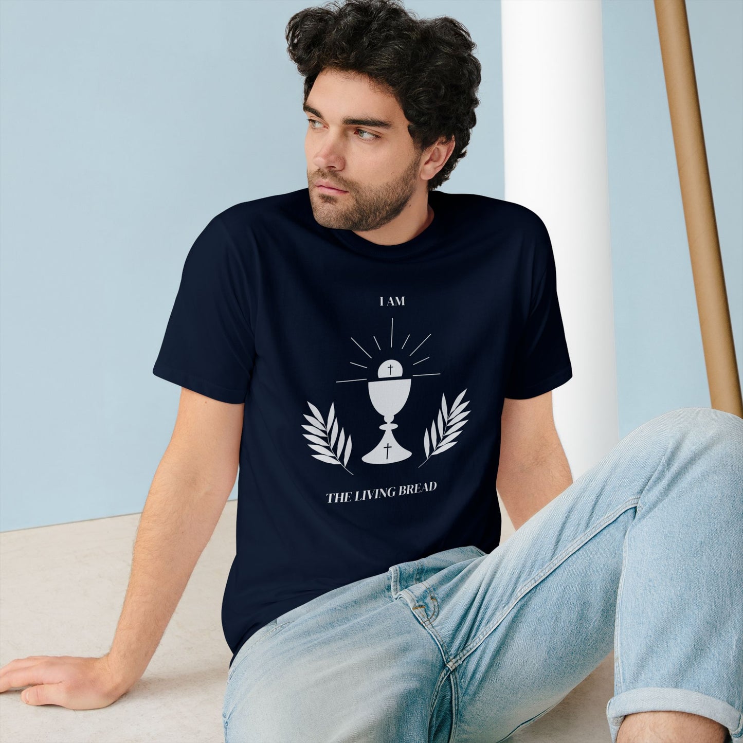 I Am the Living Bread Organic Staple T-shirt