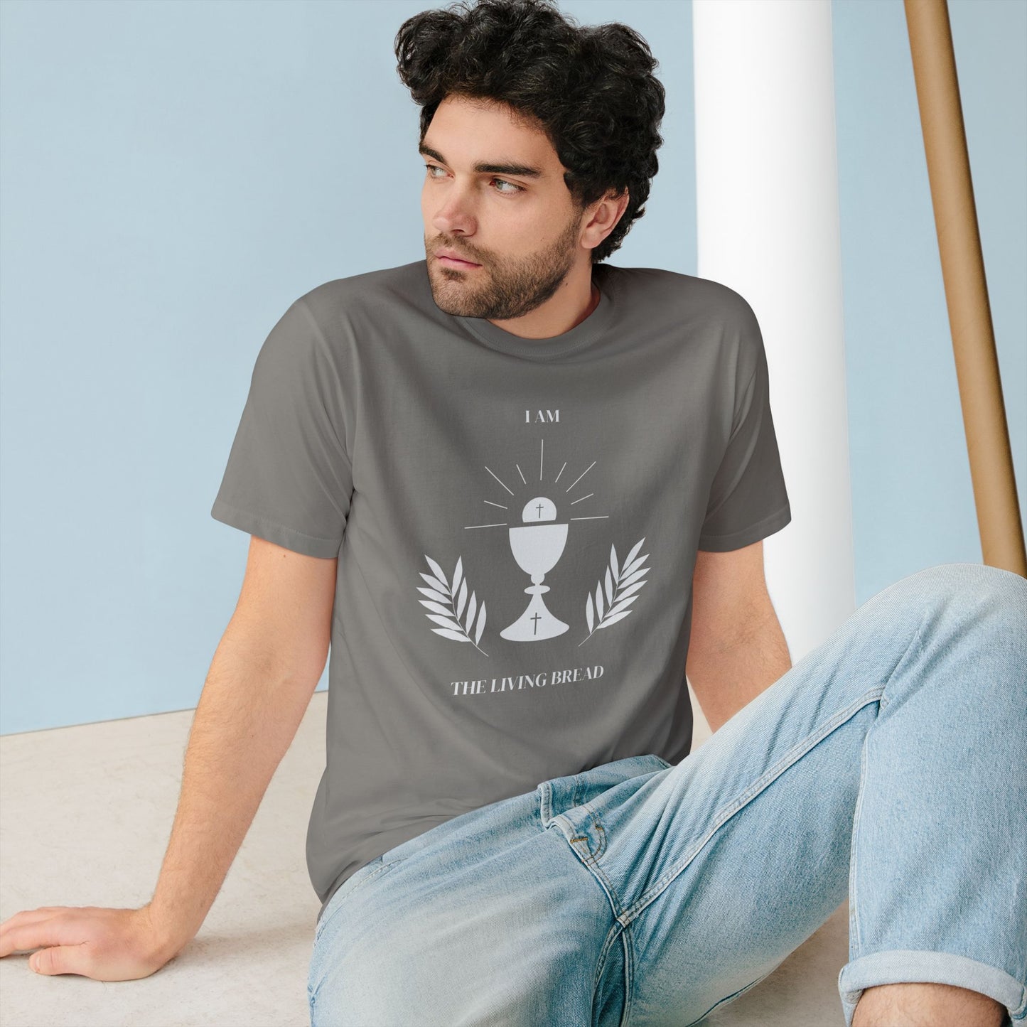 I Am the Living Bread Organic Staple T-shirt