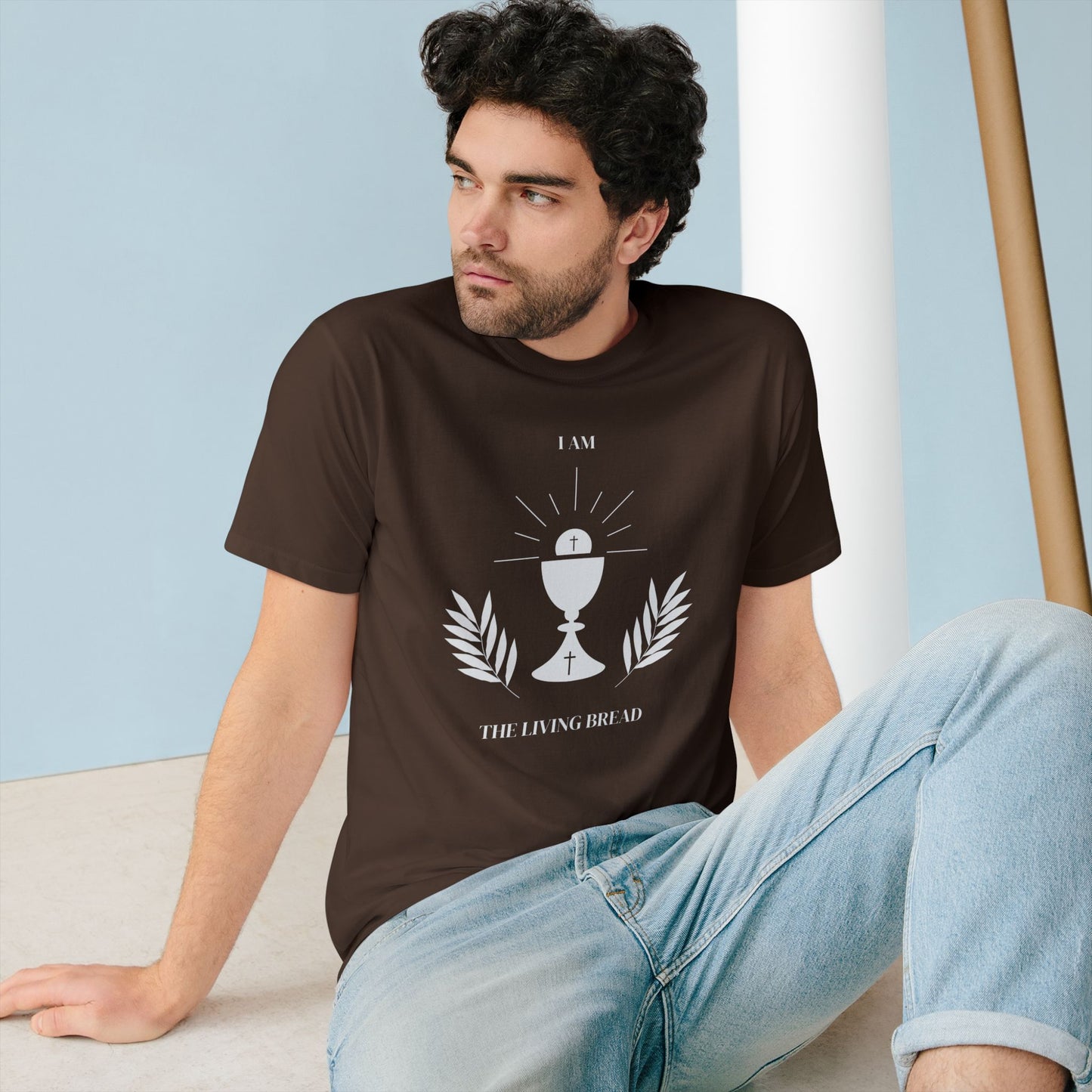 I Am the Living Bread Organic Staple T-shirt